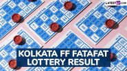 Kolkata Fatafat Result Today: Kolkata FF Result for October 21, 2024 Declared, Check Winning Numbers and Result Chart of Satta Matka-Type Lottery Game