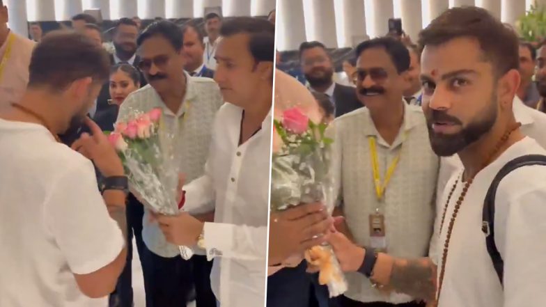 'Do Hi Hath Hai': Virat Kohli Gives Epic Response as Fan Requests for Handshake At Team Hotel in Kanpur Ahead of IND vs BAN 2nd Test 2024 (Watch Video)