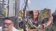 Jalna Road Accident: 8 Killed, 16 Injured in Passenger Bus and Fruit-Laden Truck Crash on Beed-Jalna Road in Maharashtra (Watch Video)