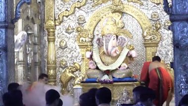 Ganesh Chaturthi 2024: 10-Day Ganesh Festival Begins in Maharashtra Amid Fanfare and Gaiety (Watch Videos)