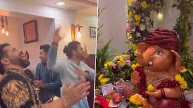 Ganesh Chaturthi 2024: Rithvikk Dhanjani’s Infectious Energy During His Eco-Friendly Ganpati Bappa’s Aarti Is Unmissable; Watch Viral Video!