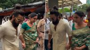 Parents-To-Be Deepika Padukone and Ranveer Singh Seek Blessings at Siddhivinayak Temple Ahead of Ganesh Chaturthi (Watch Video)