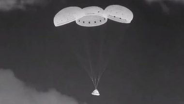 Boeing’s Troubled Starliner Capsule Returns to Earth Empty, NASA Astronauts Butch Wilmore and Sunita Williams Left Behind in Space (Watch Video)