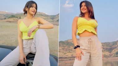 ‘Yeh Rishta Kya Kehlata Hai’: Samridhii Shukla Aka Abhira Turns Heads in Yellow Strappy Crop Top and Chic Loose Pants (See Pics)