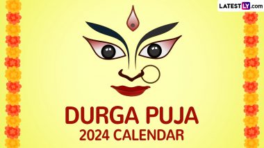 Durga Puja 2024 Start and End Dates in India: When Is Mahalaya, Durga Ashtami, Maha Navami and Bijoya Dashami? Check Date-Wise Details of Bengali Durga Puja