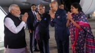 PM Modi in US: Prime Minister Narendra Modi Arrives in New York To Attend Summit of the Future at United Nations (See Pics)