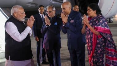 PM Modi in US: Prime Minister Narendra Modi Arrives in New York To Attend Summit of the Future at United Nations (See Pics)