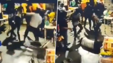 Ghaziabad Blinkit Store Brawl Video: Several Injured After Fierce Fight Breaks Out at Grocery Delivery Store in Uttar Pradesh (Watch Videos)