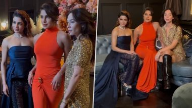 Priyanka Chopra, Samantha Ruth Prabhu and Matilda De Angelis Pose in Stylish Outfits Together at ‘Citadel-Honey Bunny’ Screening in London (See Pics)