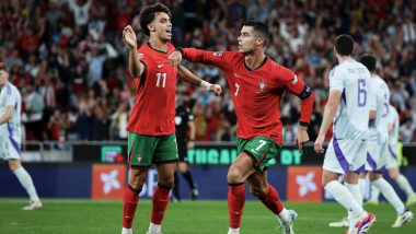 UEFA Nations League 2024–25: Cristiano Ronaldo Scores Late Winner As Substitute in Portugal’s 2–1 Win Over Scotland; 10-Man Spain Overpowers Switzerland