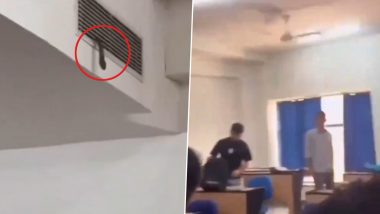 Snake Disrupts Class As It Climbs out of AC Vent at Amity University in Noida, Video Goes Viral