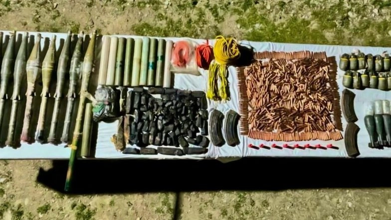 Army-Police Joint Operation Recovers Huge Quantity of Arms, Ammunitions Recovered From Kupwara
