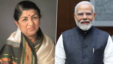 Lata Mangeshkar Birth Anniversary 2024: PM Narendra Modi Pays Tribute to ‘Queen of Melody’, Says ‘She Will Always Live On in the Hearts and Minds of People’