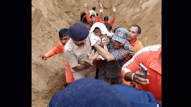 Dausa: 2-Year-Old Girl Who Fell Into Open Borewell Successfully Rescued by NDRF and SDRF Teams in Rajasthan After 18-Hour-Long Operation (Watch Video)