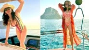 Salma Hayek&rsquo;s Birthday Bikini Photo Dump: Actress Flaunts Hourglass Figure in Stunning Swimsuit Snaps As She Celebrates 58th Birthday in Style (See Pictures)