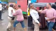 Ulhasnagar: Traffic Policeman Slapped, Pushed to Ground by 2 Men; Thane Police React to Assault Video