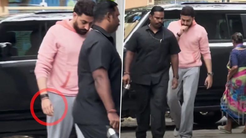 Abhishek Bachchan-Aishwarya Rai’s Divorce Rumours Reignite; Actor Spotted Without Engagement Ring During Latest Outing (Watch Video)