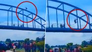 Uttar Pradesh: Man Suspected of Child-Lifting Jumps to Death From 40-Foot Overbridge After 8-Hour Standoff in Jaunpur; Disturbing Videos Surface