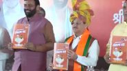 Haryana Assembly Elections 2024: BJP Chief JP Nadda Releases Party Manifesto for October 5 Vidhan Sabha Polls; Cash for Women, MSP for Farmers on Agenda (Watch Video)