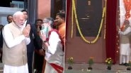 PM Narendra Modi Inaugurates New Chancery of Indian High Commission in Brunei&rsquo;s Bandar Seri Begawan Amid &lsquo;Bharat Mata Ki Jai&rsquo; Chants, EAM Jaishankar and NSA Ajit Doval Also Present (Watch Video)