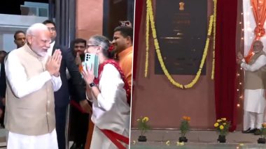 PM Narendra Modi Inaugurates New Chancery of Indian High Commission in Brunei’s Bandar Seri Begawan Amid ‘Bharat Mata Ki Jai’ Chants, EAM Jaishankar and NSA Ajit Doval Also Present (Watch Video)