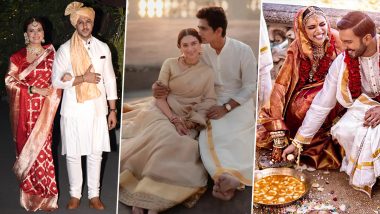 Aditi Rao Hydari, Deepika Padukone & Other B-town Actresses Who Wore Sarees for Their Wedding Ceremony (View Pics)