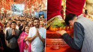 Ganesh Chaturthi 2024: Union Minister Piyush Goyal Offers Prayers to Lalbaugcha Raja in Mumbai, Says ‘Aura Is Something Else’ (See Pics and Video)