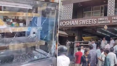 Nangloi Shooting: Panic Ensues at Roshan Sweets in Delhi Janata Market, No Injuries Reported (Watch Video)