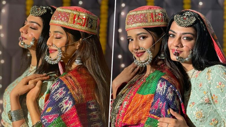 ‘Yeh Rishta Kya Kehlata Hai’: Samridhii Shukla Twins With Co-Star Garvita Sadhwani in Himachali Attires and their Sisterly Bond Is Unmissable! (View Pics)