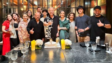 Hrithik Roshan Celebrates Father Rakesh Roshan’s 75th Birthday With Saba Azad and Family; Check Out Inside Picture!