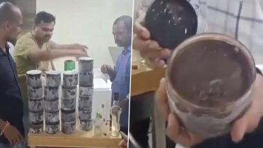 Whiskey Ice Cream Racket Busted: Hyderabad Excise Department Seize Ariko Cafe Ice Cream Parlour for Selling Whiskey-Laced Ice Cream, Several Arrested (Watch Video)