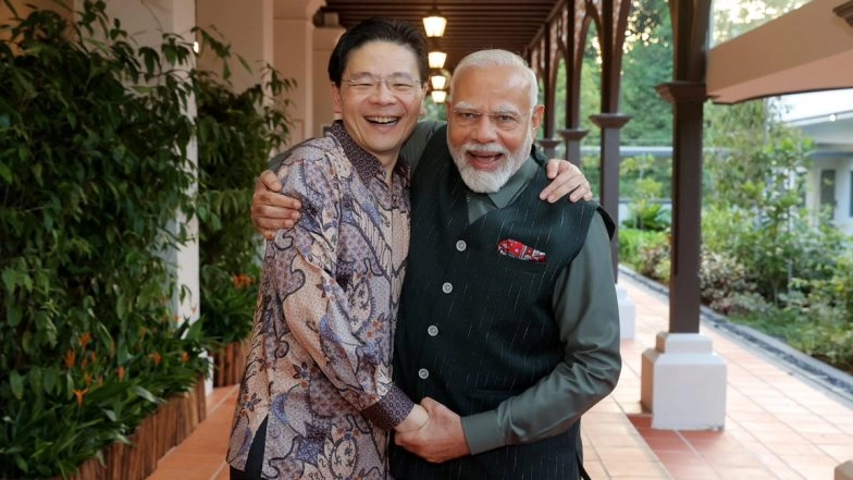 PM Modi Meets Singapore Counterpart Lawrence Wong To Discuss Ties