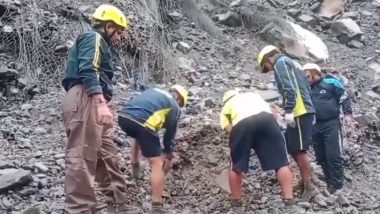 Kedarnath Landslide: Death Toll Climbs to 5 After Landslide in Uttarakhand; More Pilgrims Feared Trapped, Rescue Operation Underway (Watch Video)