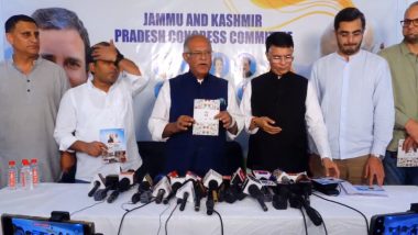 Jammu and Kashmir Assembly 2024: Congress Releases Manifesto for Polls