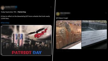 9/11 Remembrance Day Images and Quotes: Netizens Share Patriot Day 2024 Messages, Wallpapers and Sayings To Honour the Victims of the Deadly September 11 Attacks