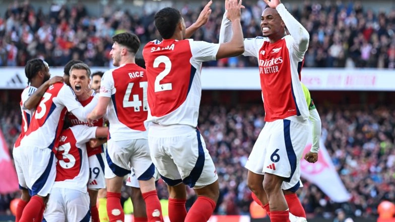 Arsenal 4&ndash;2 Leicester City, Premier League 2024&ndash;25: Late Goals From Leandro Trossard and Kai Havertz Propel Gunners To Win Over Foxes