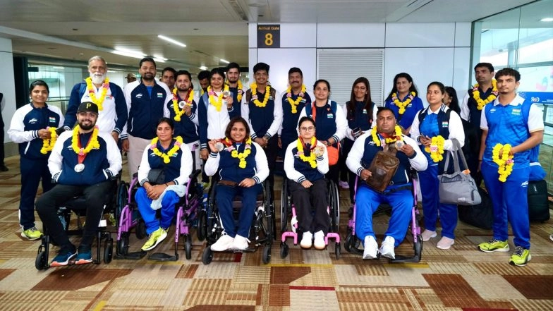 Paris Paralympics 2024: Indian Contingent Receives Rousing Welcome on Return Home 