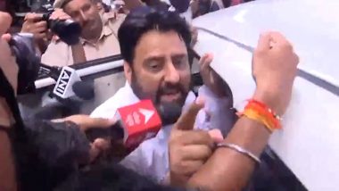 Amanatullah Khan Arrested: AAP MLA Detained by ED Following Raid at His Home in Delhi Over Irregularities in Waqf Properties (Watch Video)