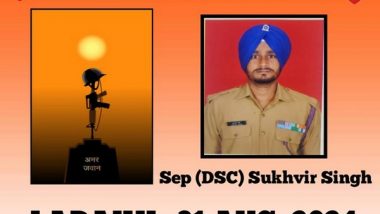 India News | Indian Army Honours Sepoy Sukhvir Singh's Sacrifice in Ladakh