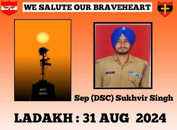 India News | Indian Army Honours Sepoy Sukhvir Singh's Sacrifice in Ladakh