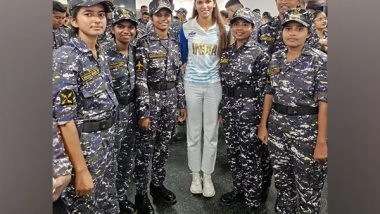 Sports News | INS Satvahana Felicitates Olympian Jyothi Yarraji