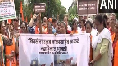 India News | Mumbai: Maha Vikas Aghadi, BJP Hold Separate Protests over Shivaji Statue Collapse