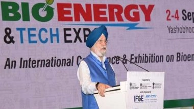 Business News | Ethanol Blending Percentage Surges from 1.53 Pc in 2014 to 15 Pc in 2024: Hardeep S Puri