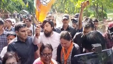 India News | BJP Workers Clash with Police During 'Gherao' of DM Office in Cooch Behar over RG Kar Rape-murder