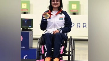 Sports News | Paris Paralympics: PM Modi Extends Wishes to Avani for Her Gold Medal Triumph During Telephonic Conversation