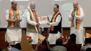 India News | PM Modi Launches BJP's Nationwide Membership Drive, Gets Renewal Certificate from Party Chief JP Nadda