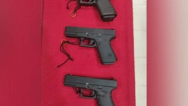 India News | J-K: Police Recovers 3 Pistols from Package Suspected to Be Dropped by Drone in Samba