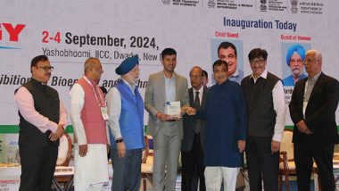 Business News | India Bio-Energy & Tech Expo 2024: Nitin Gadkari Honors Leaders in Biodiesel for Excellence in Innovation and Contribution