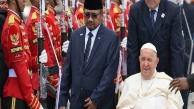 World News | Pope Francis Arrives in Indonesia, Kickstarting Longest Tour of Papacy with Pivot to Asia
