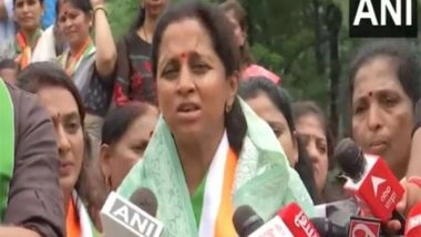 India News | Supriya Sule Protests Against Maha Govt over Delay in 'Shakti Bill', Prescribing Death Penalty for Rapists